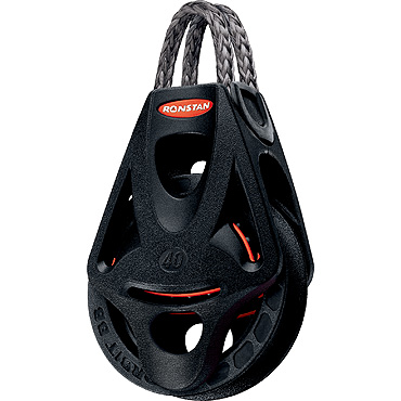 Ronstan 40 Orbit enkelblock med Dyneema loop och hundsvott ...